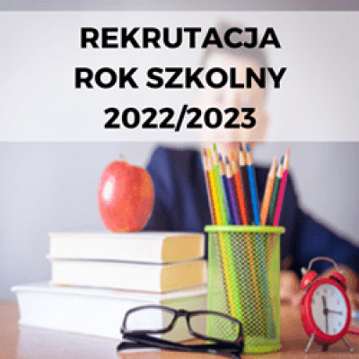 grafika do wpisu: Zapisy do klasy pierwszej na rok szkolny 2022/2023